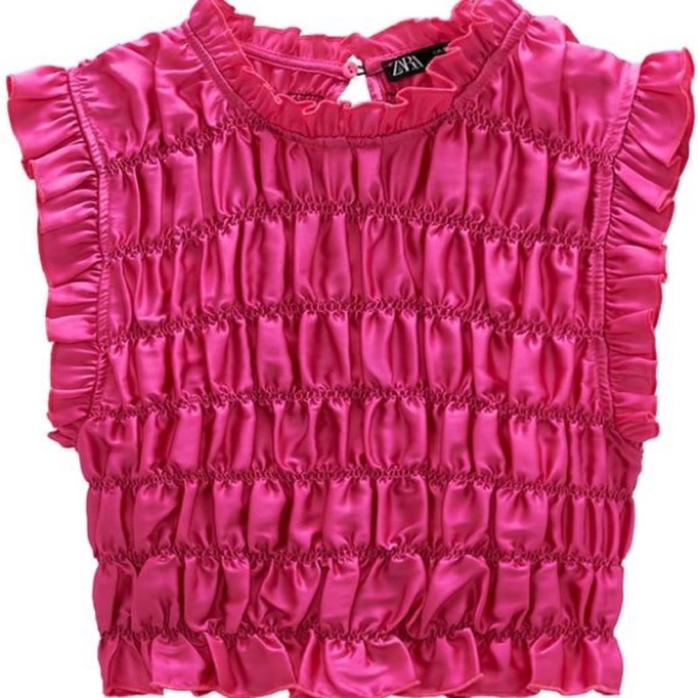 Zara pink crop top